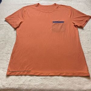 Lululemon Run All Day HCRD Short Sleeve Orange Tone Shirt